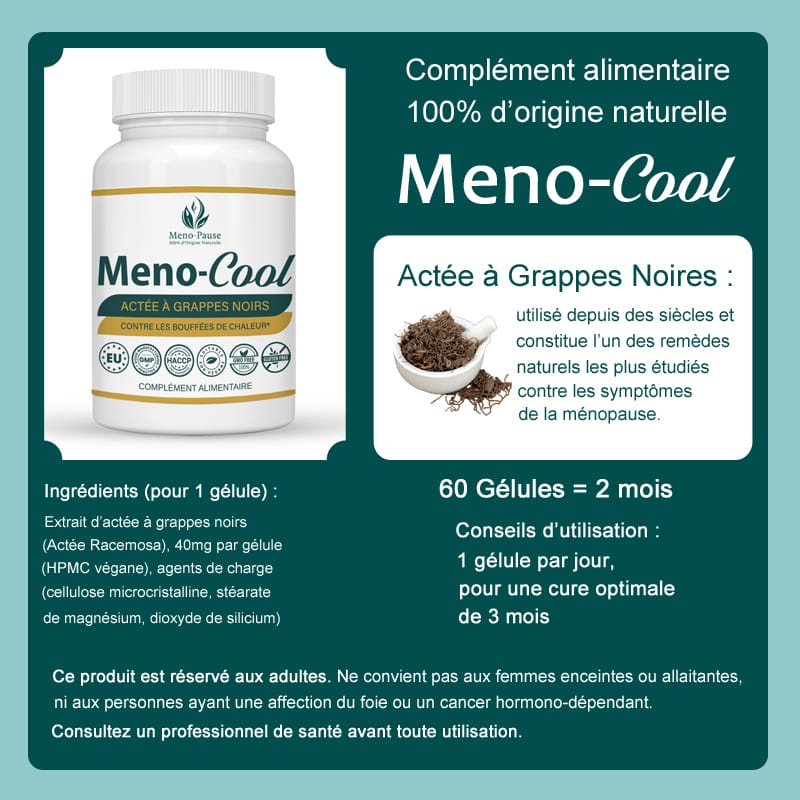 Meno-Cool - Complément 100% d'origine naturelle pour accompagner la ménopause – Image 3